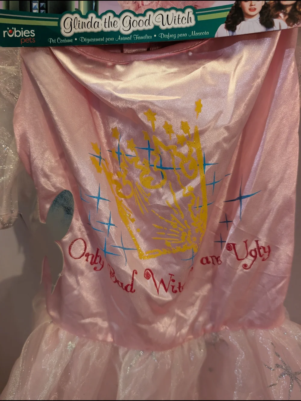 NWT Rubies Pets The Wizard of Oz Glinda the Good Witch Dog Costume in Large
